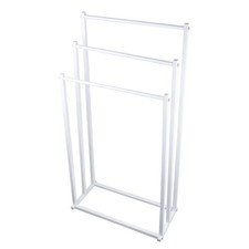 3 Tier Free Standing Metal Towel Holder Bathroom Drying Rail Rack Storage Stand~