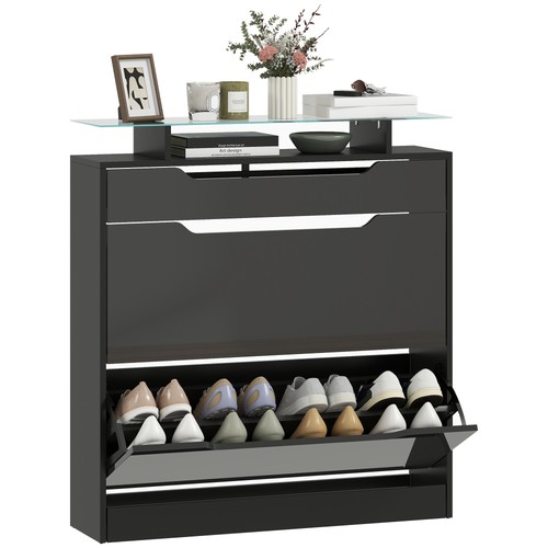 Homcom shoe cabinet with - shoe,