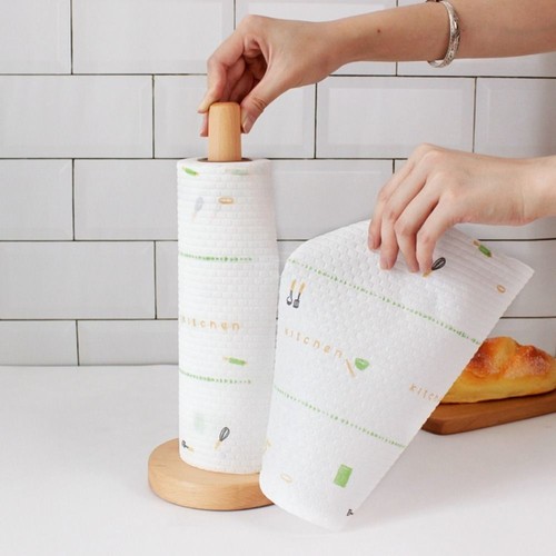 1pc paper towel holder wooden - towel,