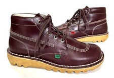 Mens KICKERS Burgundy/Brown