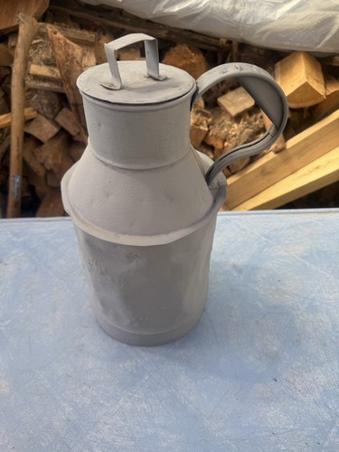 Vintage galvanised milk churn - vintage,