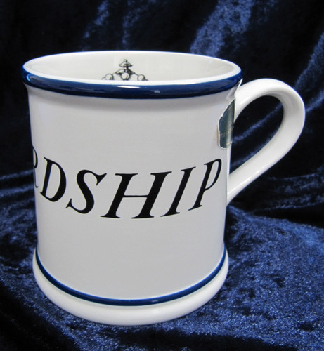 His lordship white blue - his,