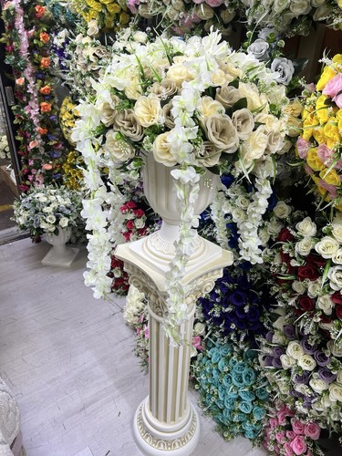 Roman pillar plant stand - roman,