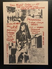Clash concert poster -