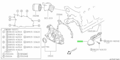 Strainer assembly oil for - assembly,