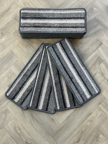 Striped stair carpet - striped,