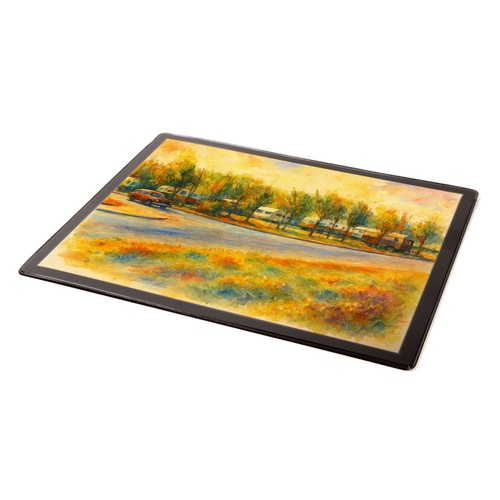 Mouse mat caravan site - mat, rope