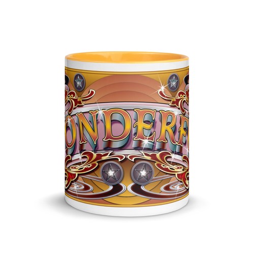 Wonderful fairground art mug - wonderful,