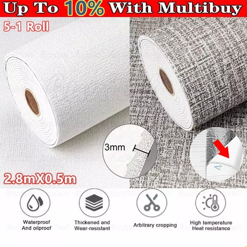 Self adhesive wallpaper linen