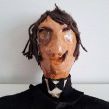 Vintage Handmade Puppet Paper