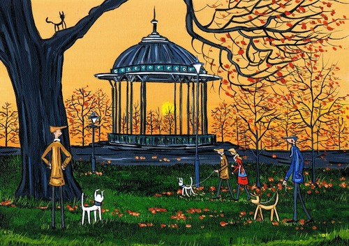 Print clapham bandstand - print,