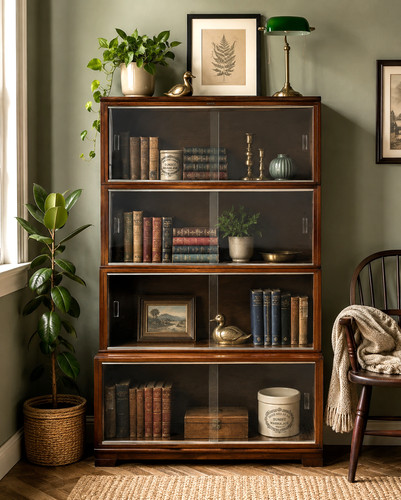 Minty barrister bookcase - barrister,