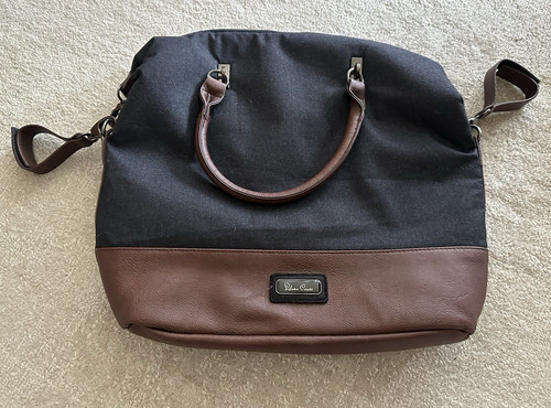 Silver cross black brown - cross, &