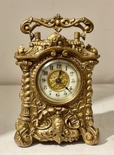 Beautiful Antique Engraved carriage clock In Very Good Condition