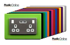 Double Gang Light Switch Plug Socket Switch Surround Acrylic Finger Plate