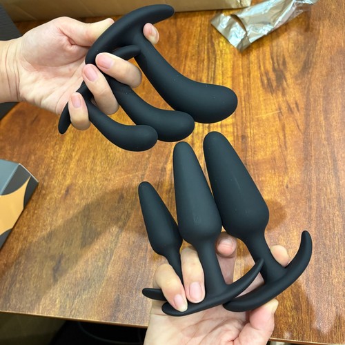 3pc silicone butt - butt, plug