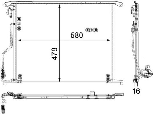 Mahle 334 000s condenser - mahle,