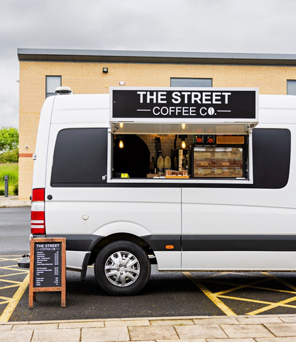Mobile coffee van fully - van,