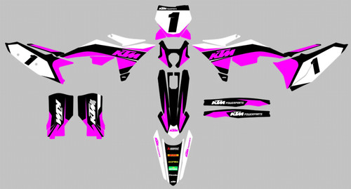 Custom graphics kit ktm sxf - mx,