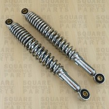 Rear Shock Absorbers Honda CG125 CG 125 1978-2004 - 330mm Chrome Shocks Pin/Pin