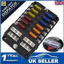 UK Blade Fuse Box 12 Way