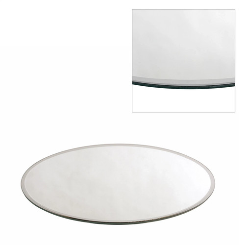 25cm round mirror plate - 25cm,
