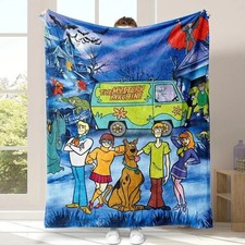 Scooby Doo & Friends The Mystery Machine Haunted Mansion Halloween Blanket
