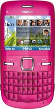 Nokia C3-00 - Hot pink (Unlocked) Smartphone