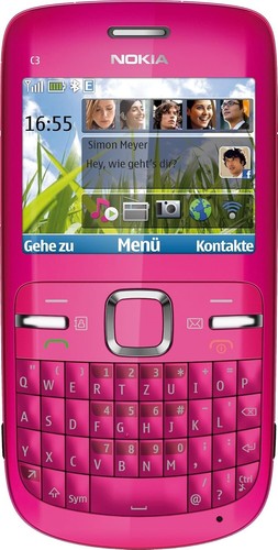 Nokia hot pink - c3-00,