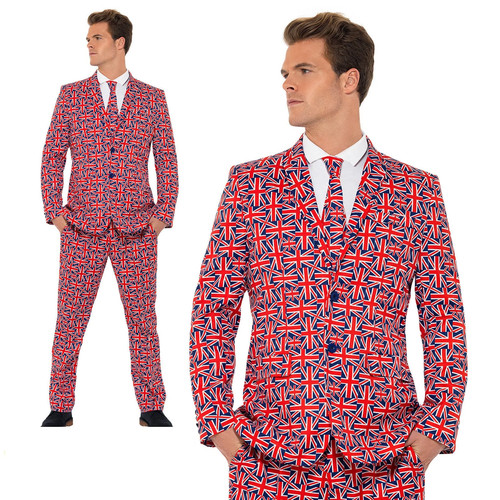 Union jack suit eurovision - suit,