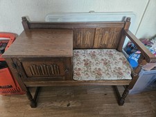 Telephone Table Seat Vintage 