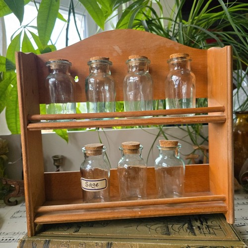 Vintage wooden spice - &, 7
