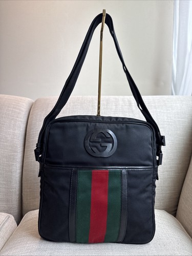 Gucci web stripe messenger bag - web,