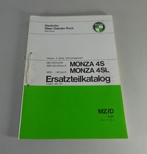 Parts Catalog/Spare Parts List Puch Moped 4-Gang Monza 4S/4SL Stand 03/1981
