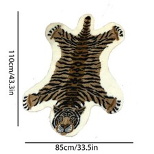 Faux Fur Area Rug Hide Tiger