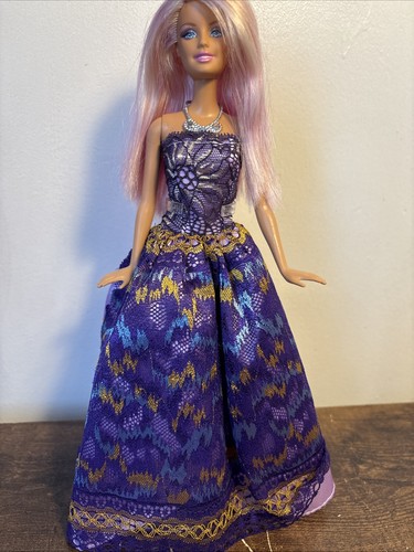 Barbie doll pink mauve - barbie, hair