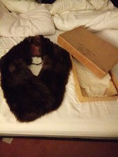 Vintage Real Fur Stole Scarf