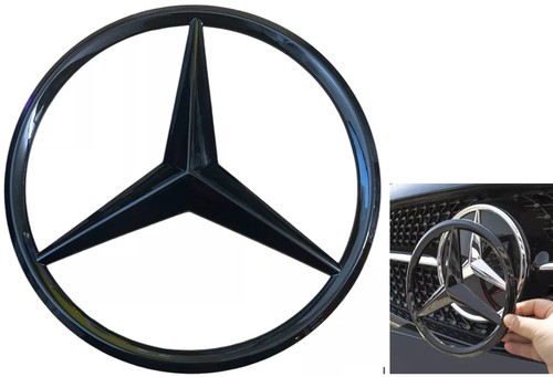 Mercedes front grille black - mercedes,
