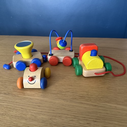 Wooden toy train - wooden,
