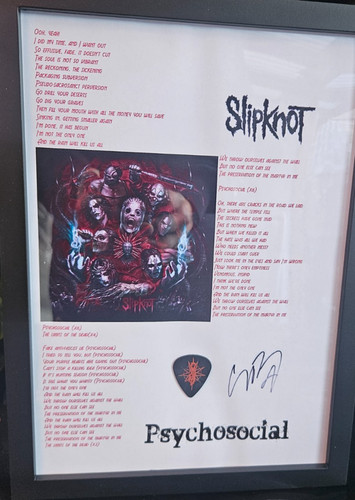 Slipknot signed print wall art - print,