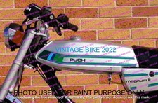 Puch Magnum II ZA 50 Moped Silver Fuel Petrol Tank 1980 Model /FIT FOR