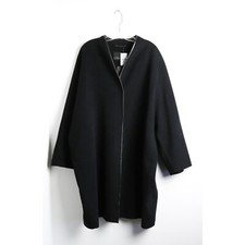 Marina Rinaldi Black Wool Coat