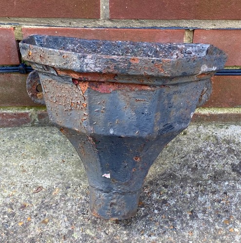 Antique cast iron rain drain - cast,