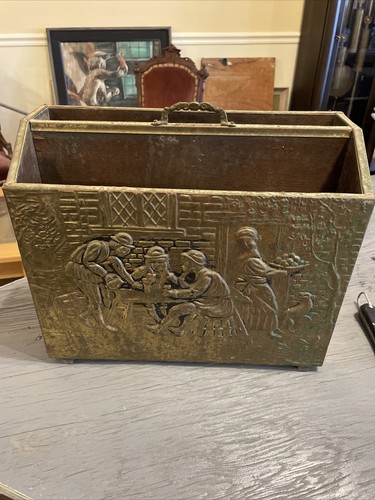 Antique hammered brass metal - brass,
