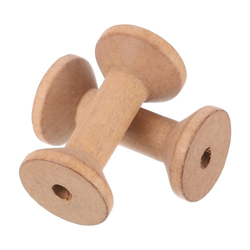 2pcs wooden spools - 2pcs, of