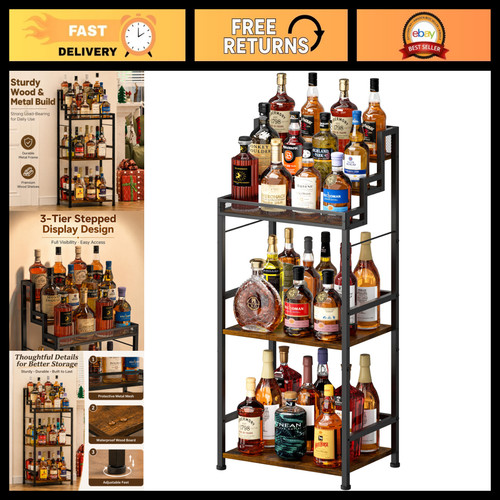 Tier liquor cabinet bar - 5-tier,