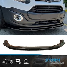 STX FRONT SPLITTER SPOILER LIP GLOSS BLACK FOR FORD TRANSIT CUSTOM 2012-2017