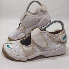 Nike Air Rift Women's Split Toe Trainer 2009 Rare Pattern - White - Size 6.5 UK