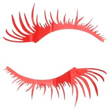  Car Decoration Decorations Lamp Sticker Eye Lashes for Headlights