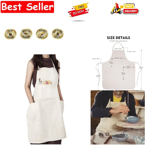 Artist apron with pockets art - apron,